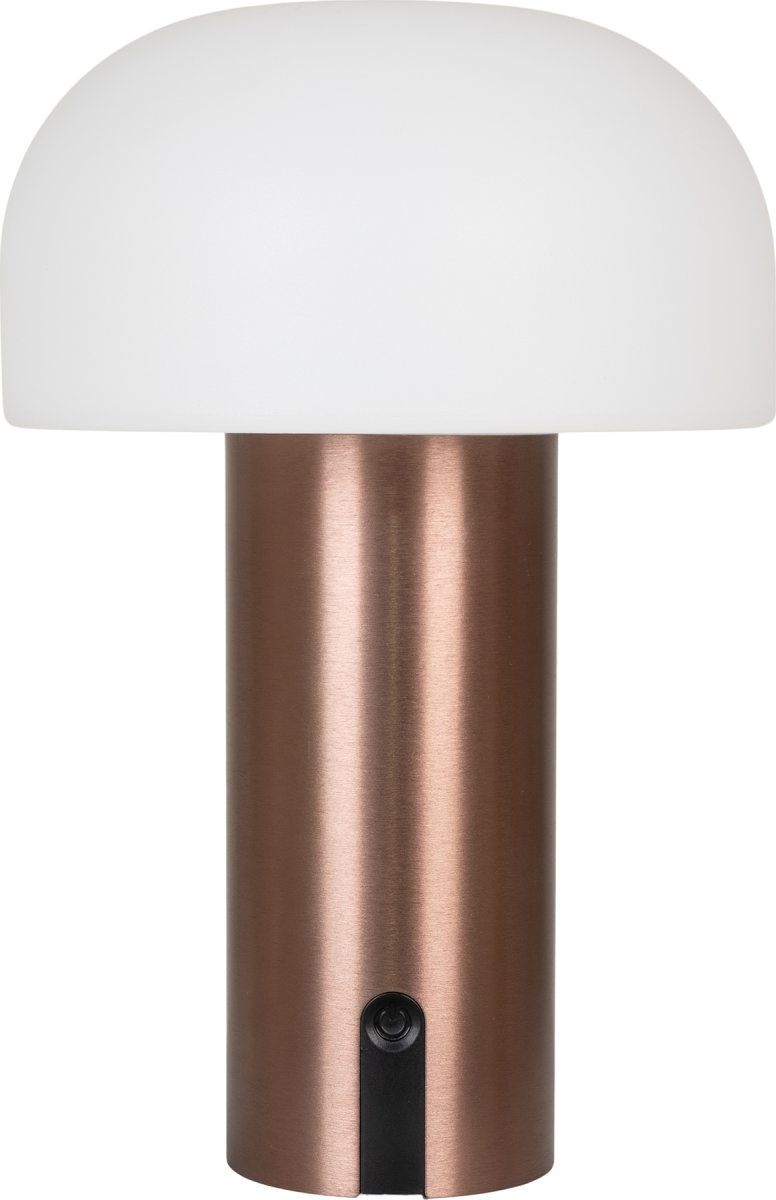 Bell LED Bordslampa, vit/koppar