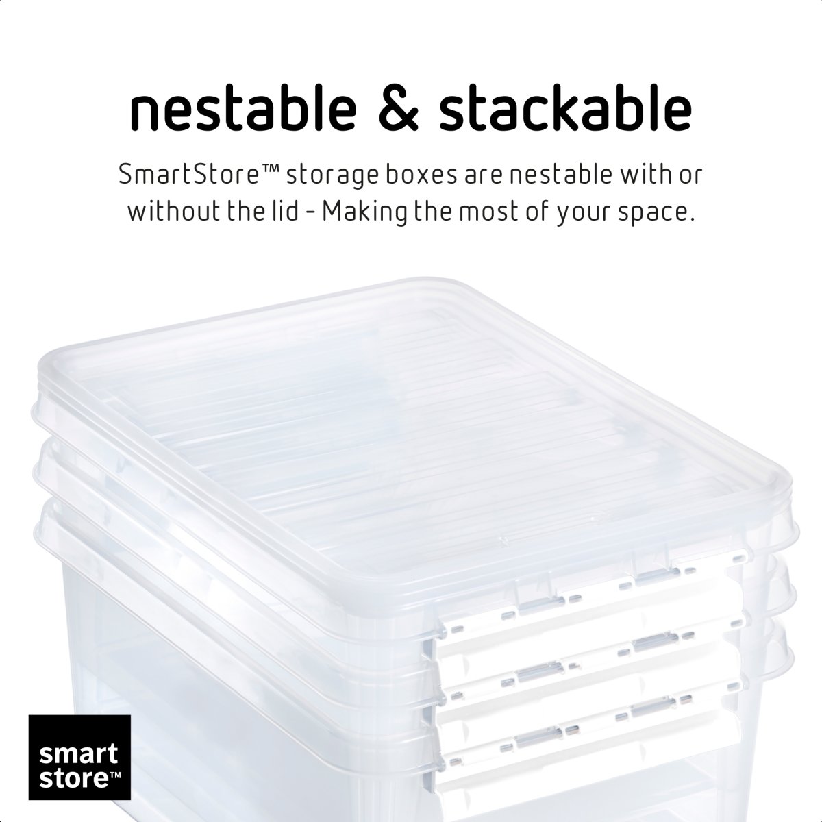 SmartStore Classic plastlåda inkl. lock, 47L