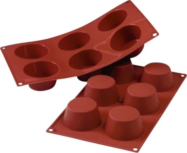 Silikomart Bakform muffin 6 st, Ø6,9cm, 10cl