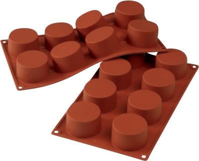 Silikomart Bakform muffin 8 st, Ø6cm, 9cl