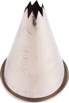 Bakers Star munstycke för spritspåse, stål, 7mm