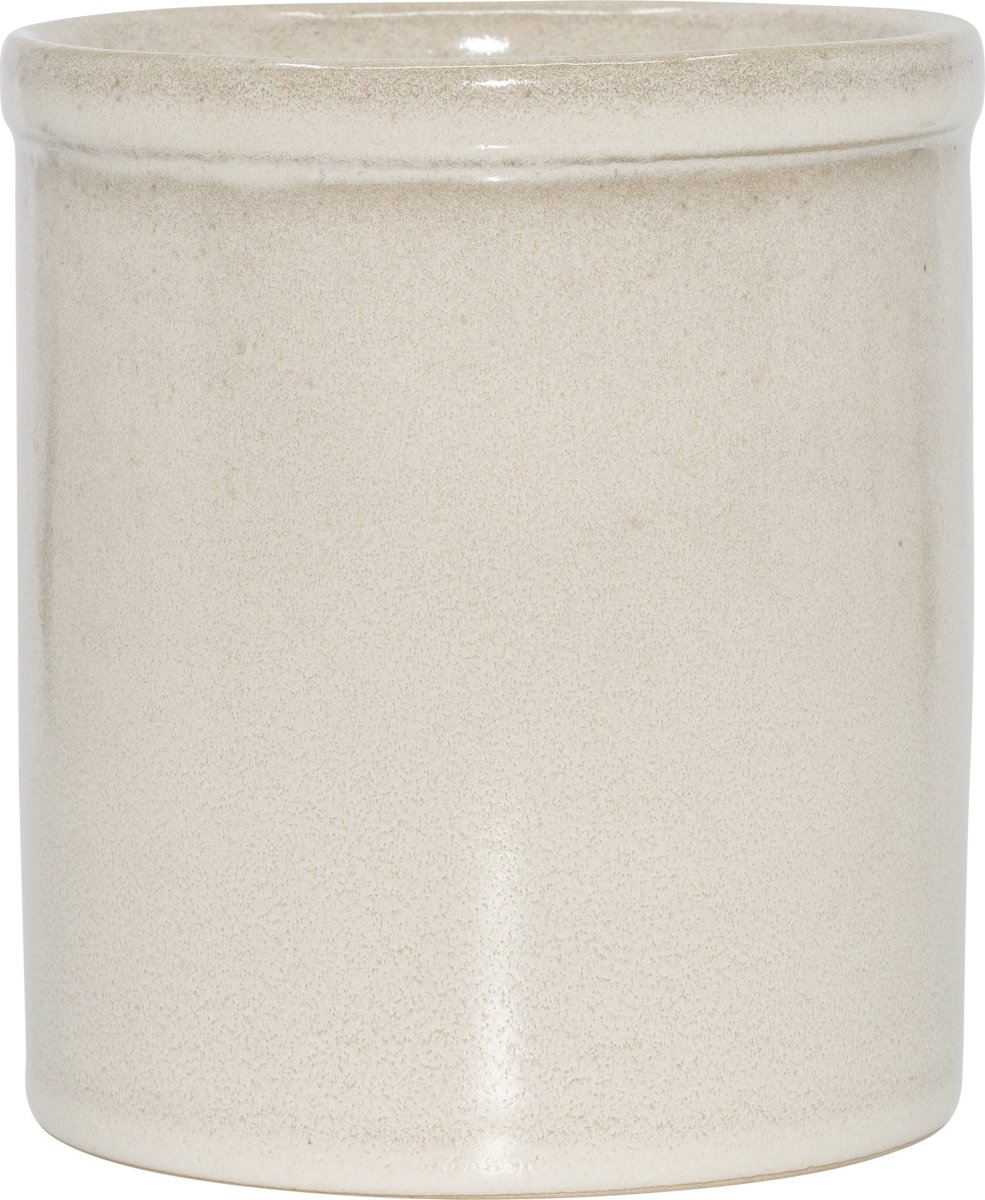 Clay Slate Kruka, vit, Ø14cm