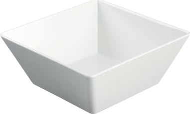 Buffet-Line Skål, melamin, 24x24x10cm, vit