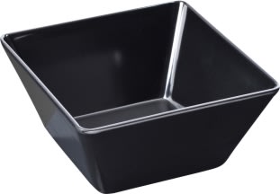 Buffet-Line Skål, melamin, 18x18x8,5cm, svart