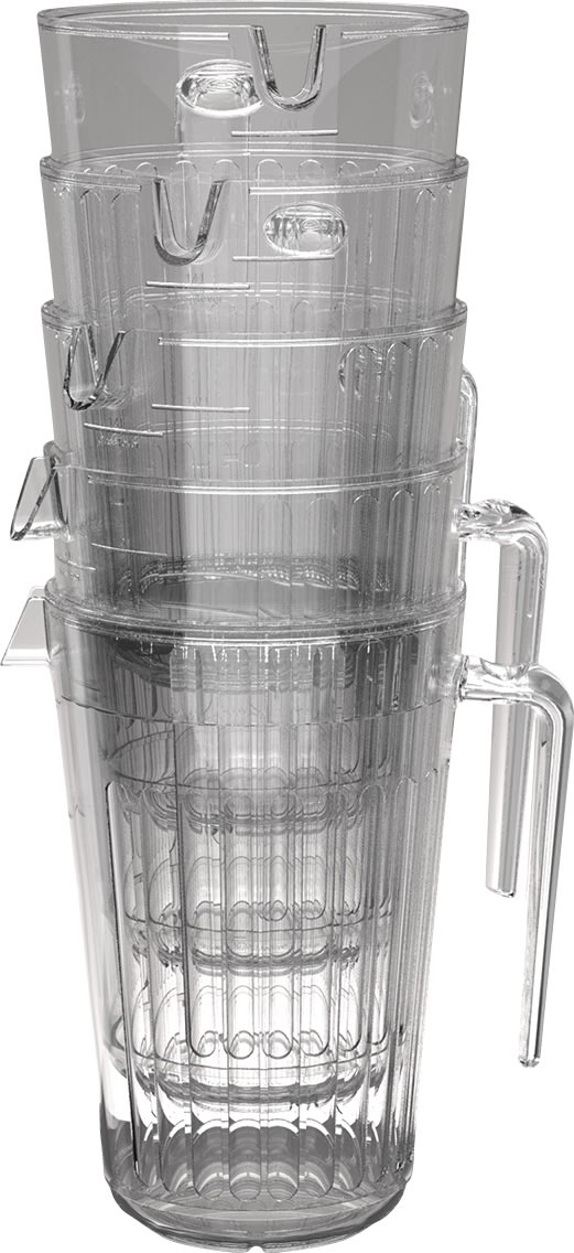 Glassforever Plastkanna stapelbar, 1,4 L