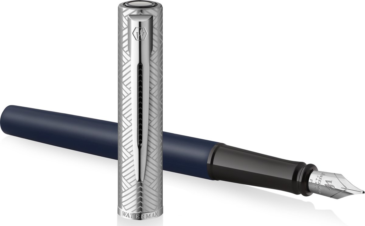 Waterman Allure Deluxe Metal & Blue Reservoar, F