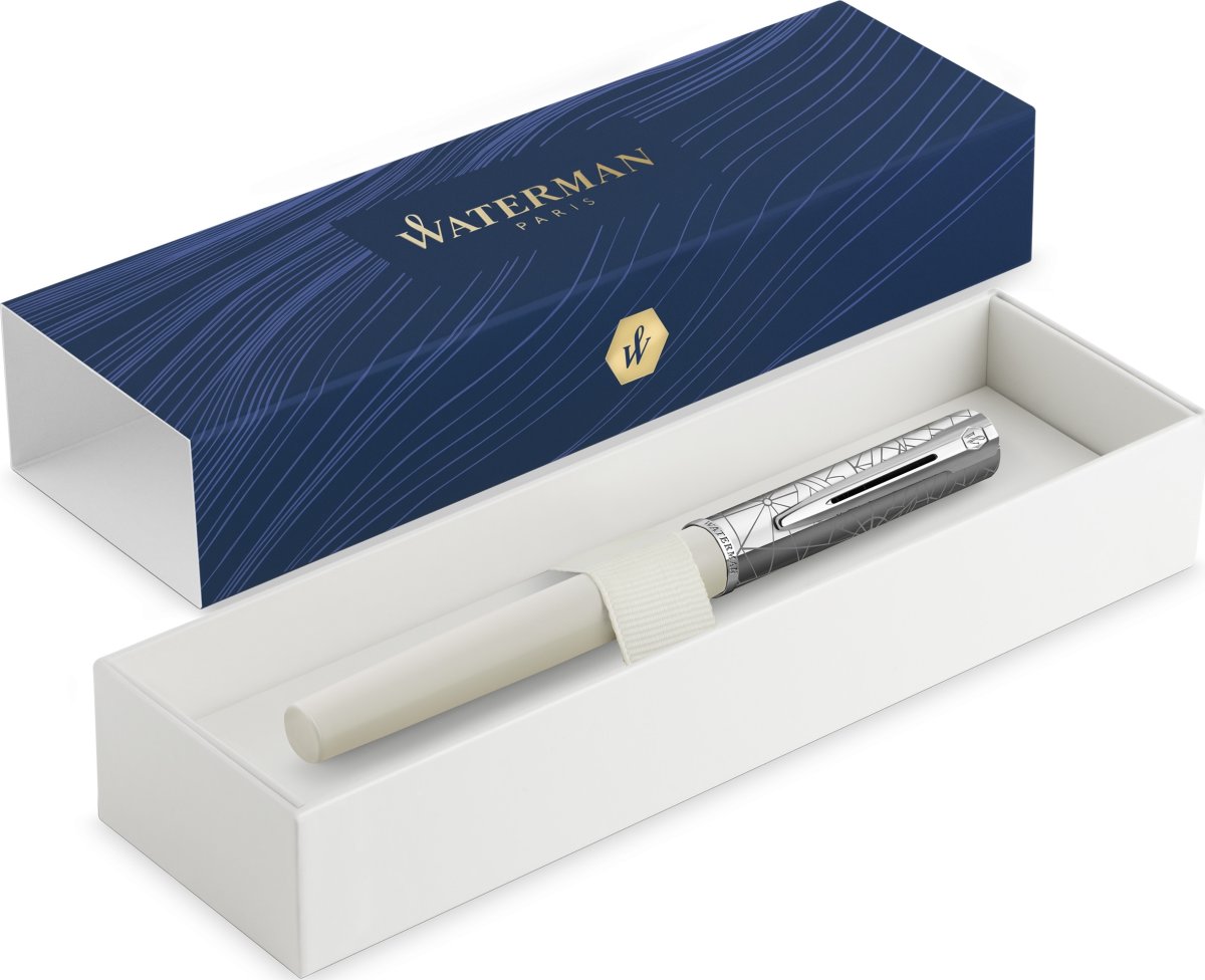 Waterman Allure Deluxe Metal & White Reservoar, F