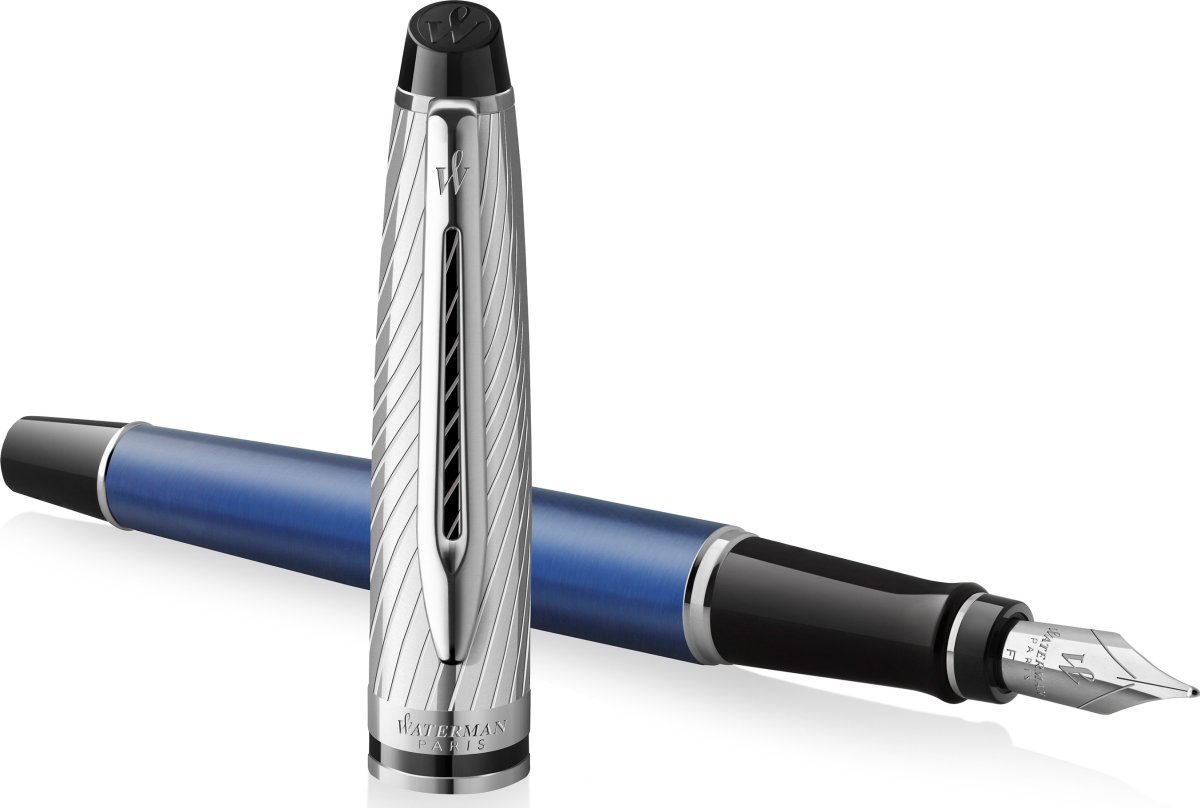 Waterman Expert Deluxe Metallic Blue Reservoar, M