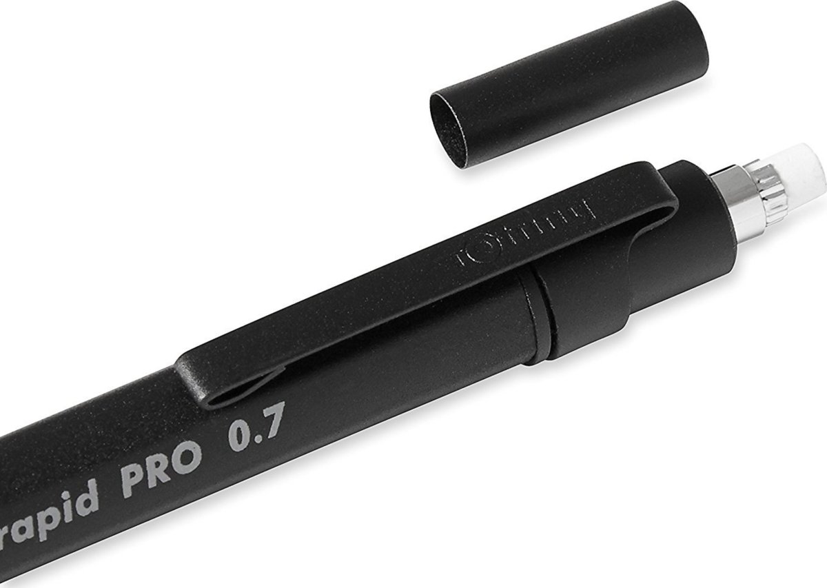 Rotring Rapid Pro Stiftpenna, 0,7 mm, Matt svart