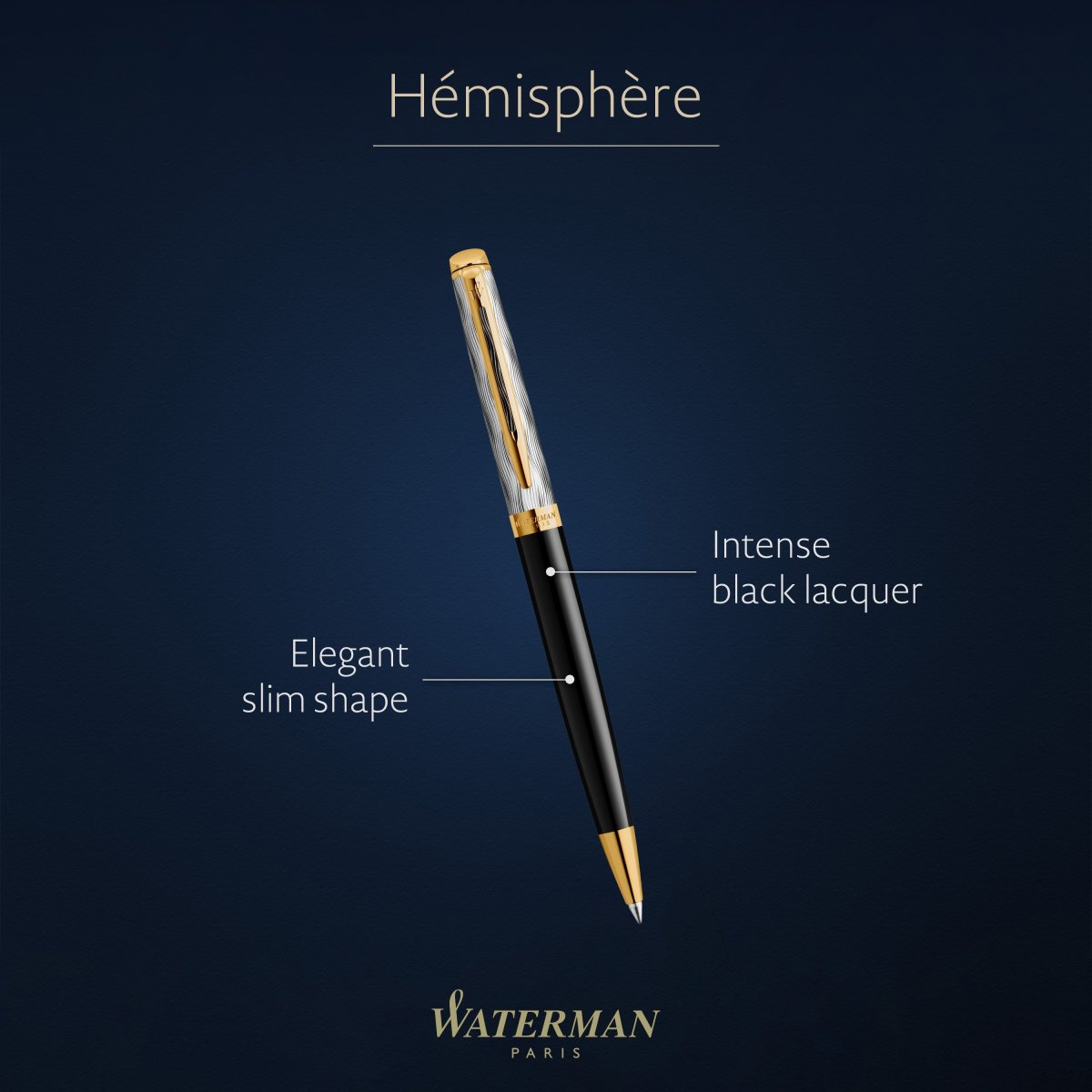 Waterman Hémisphère R of Paris GT kulspetspenna, M