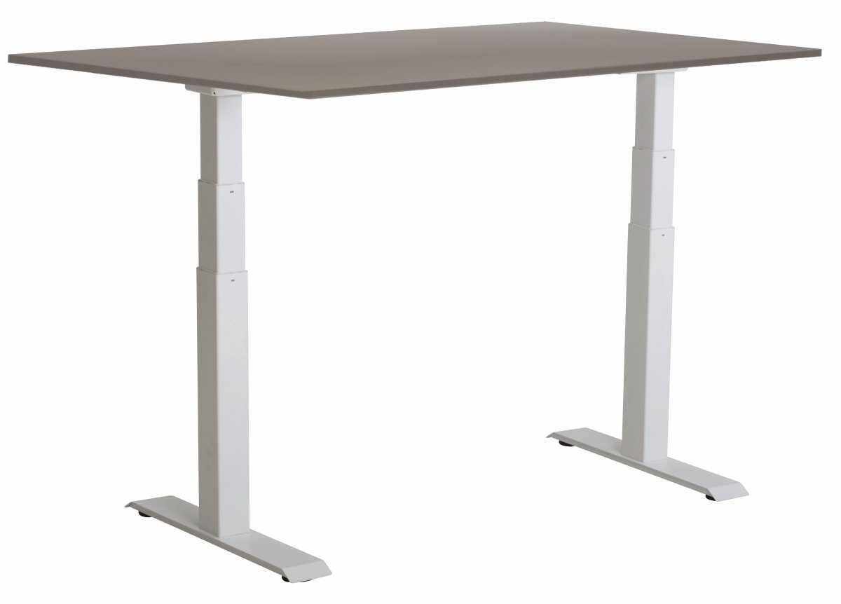 Sun-Flex III höj/sänkbart bord 120x80, Vit/ljusgrå