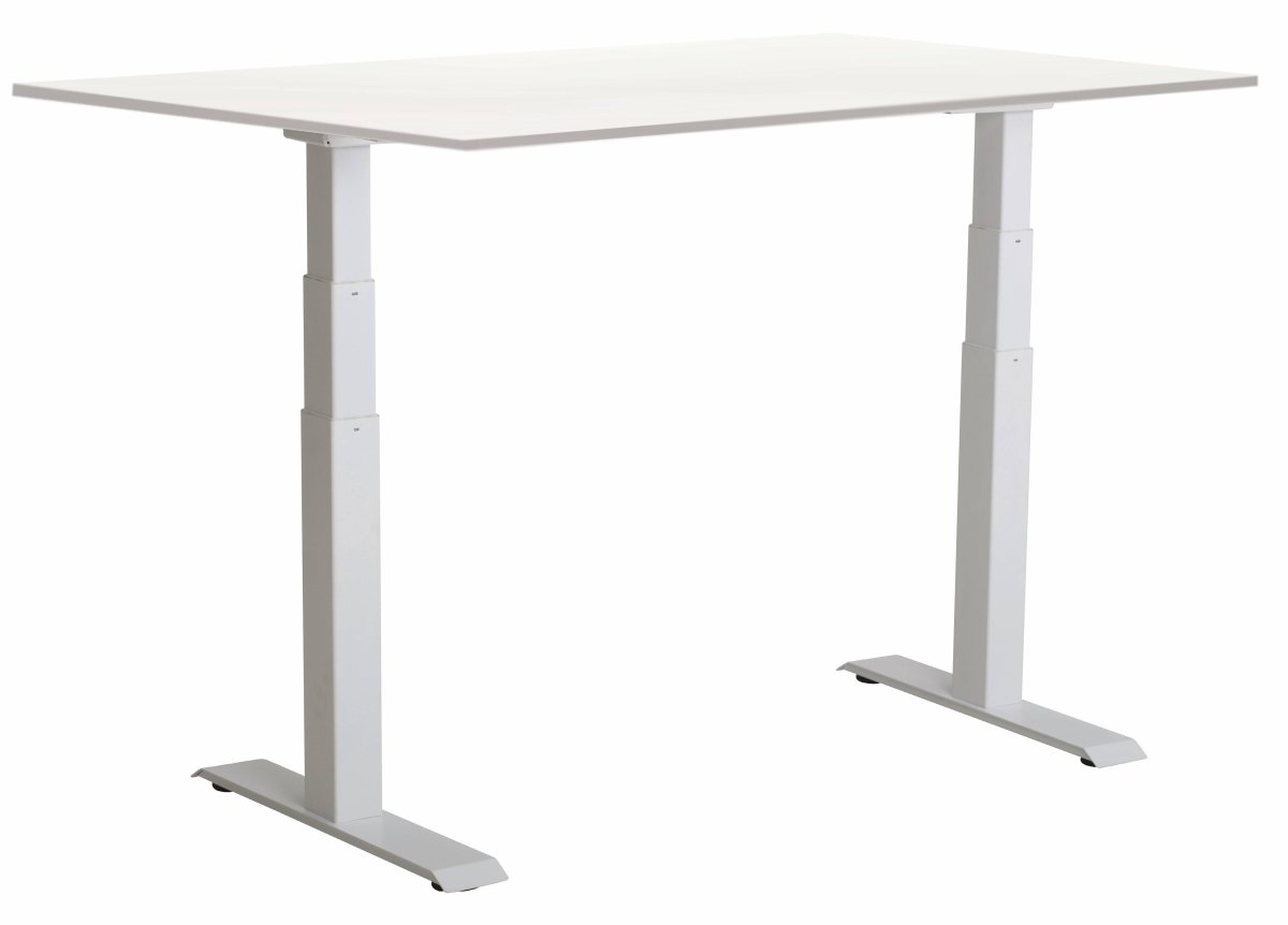 Sun-Flex III höj-/sänkbart bord, 120x80, Vit/vit