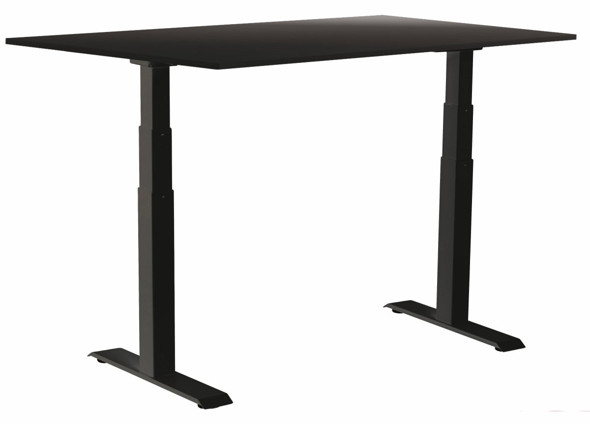 Sun-Flex III höj/sänkbart bord, 140x80 Svart/svart