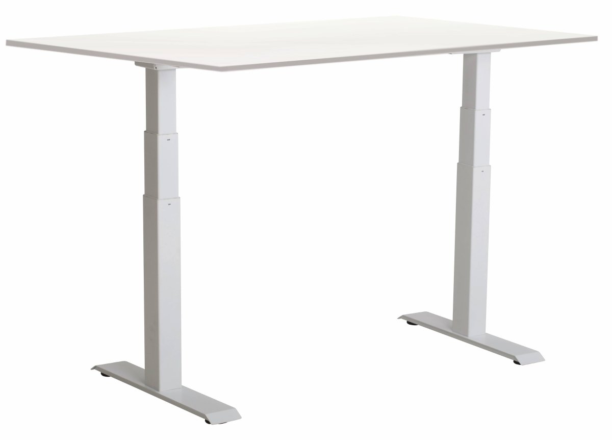 Sun-Flex III höj-/sänkbart bord, 140x80, Vit/vit