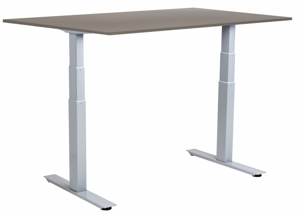 Sun-Flex III höj/sänkbart bord 140x80, Grå/ljusgrå