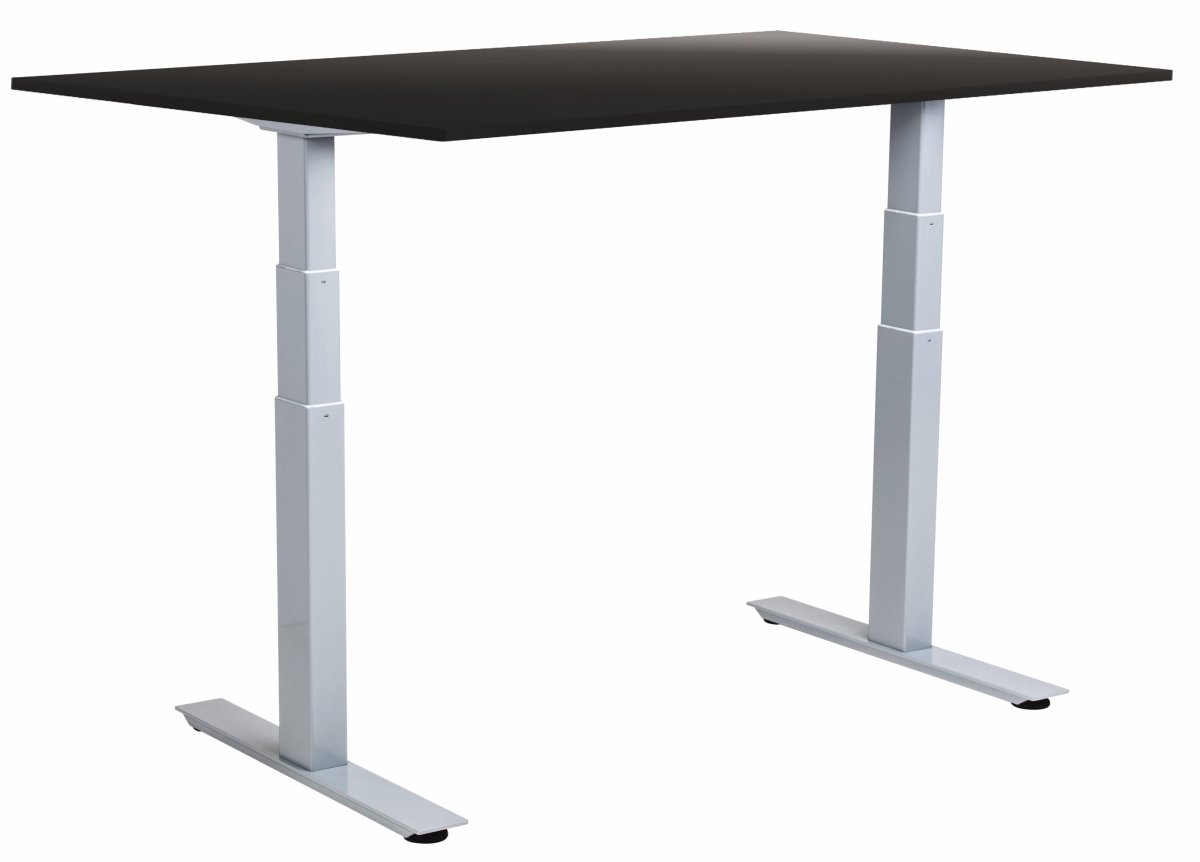 Sun-Flex III höj-/sänkbart bord, 160x80, grå/svart