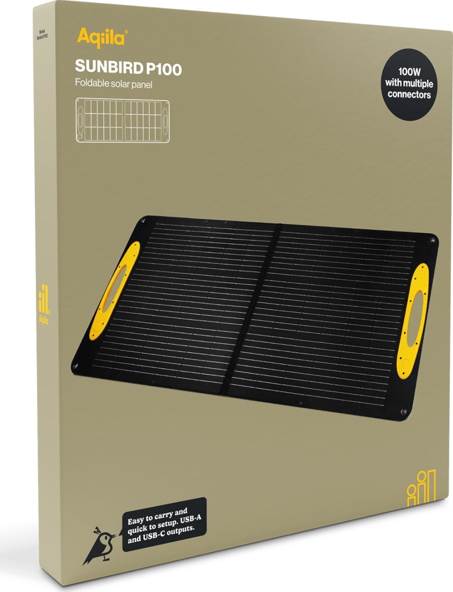 Aqiila Sunbird P100 solpanel, 100W