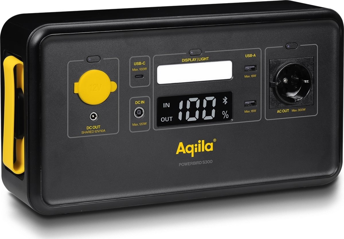 Aqiila Powerbird S300 portabelt kraftverk, 300W