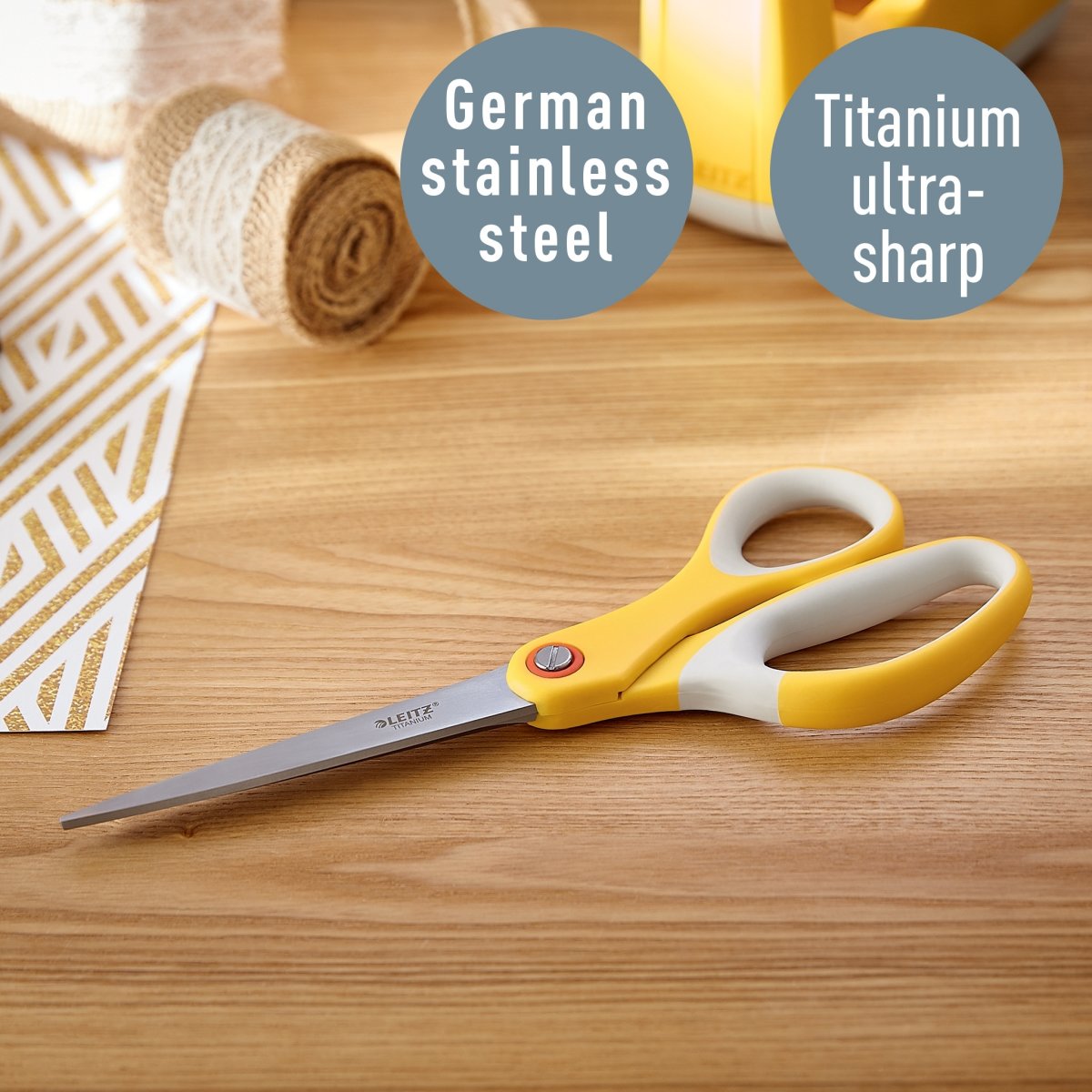 Leitz Cosy Kontorsaks | Titanium | Gul