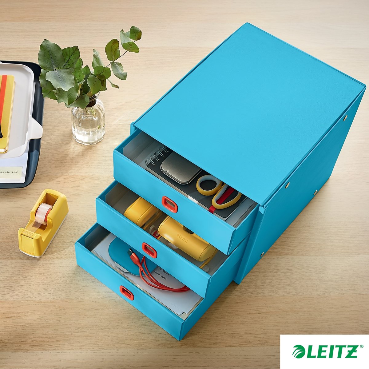 Leitz Cosy C&S Lådskåp | 3 fack | Blå