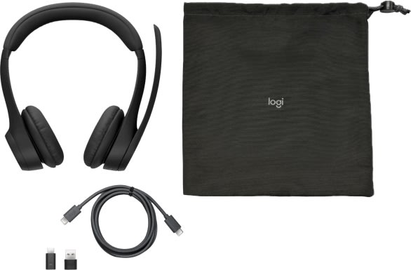 Logitech Zone 305 trådlöst headset, svart