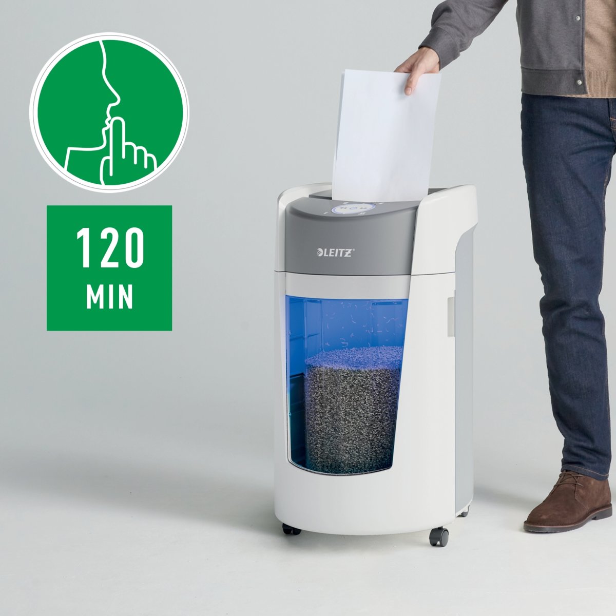 Leitz IQ OptiMax Office dokumentförstörare