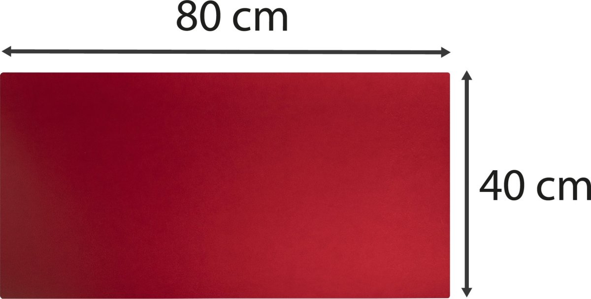 Exacompta Skrivbordsunnderlägg, 40x80cm, röd/svart