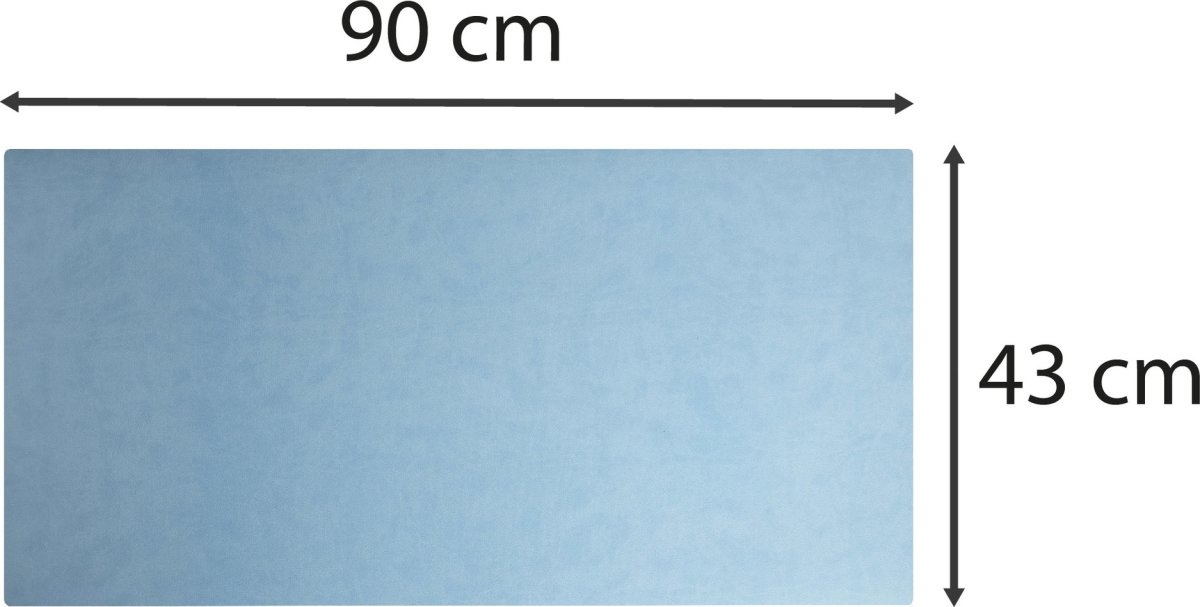 Exacompta Skrivbordsunderlägg, 43x90 cm, blå/blå