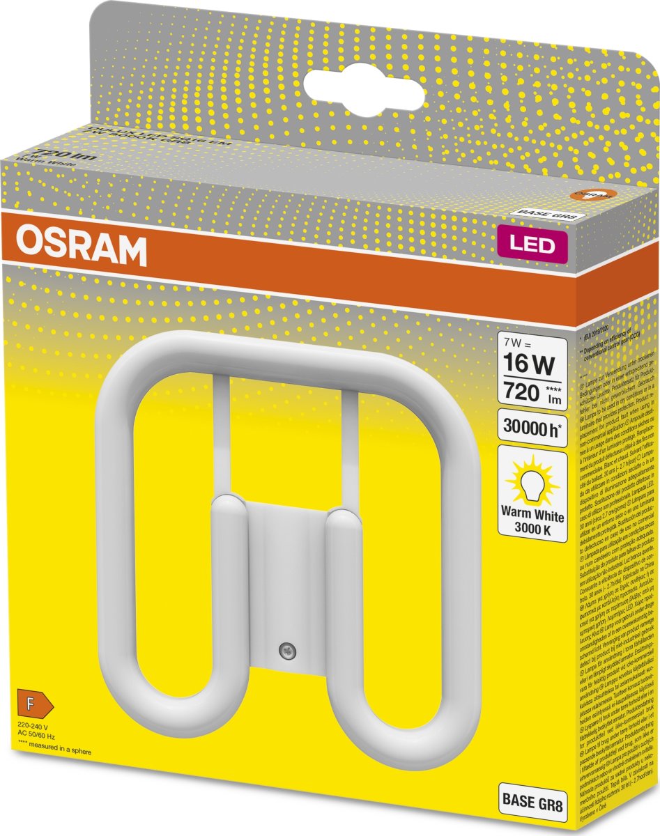 Osram Dulux Square kompaktlysrör 7W/830, GR8