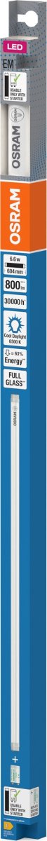 Osram LED lysrör T8, 6,6W/865, 600 mm