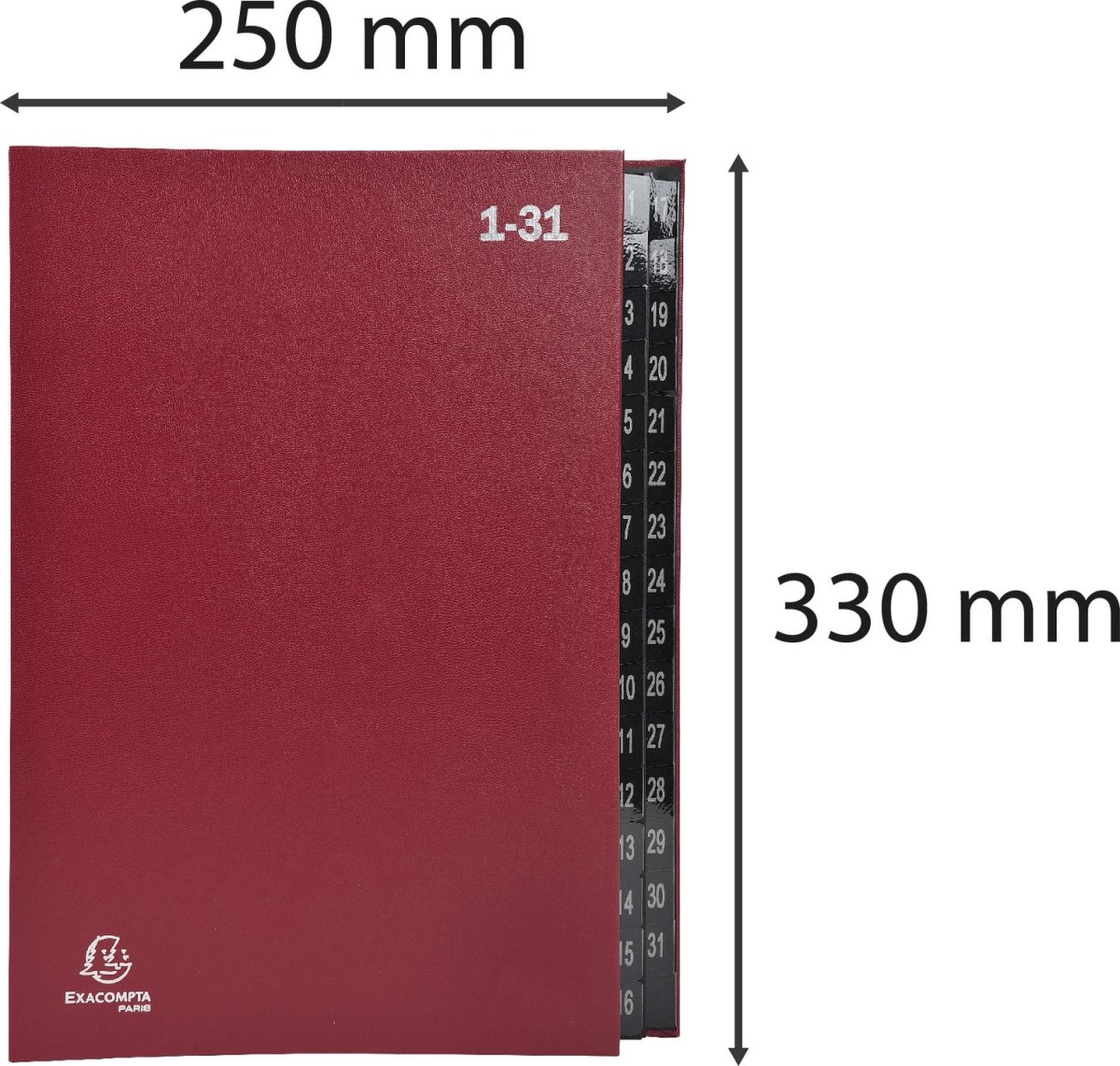 Exacompta Sorteringsmapp, 1-31, röd