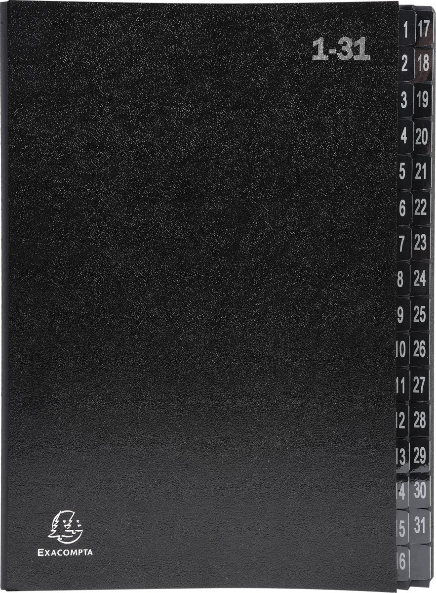 Exacompta Sorteringsmapp, 1-31, svart