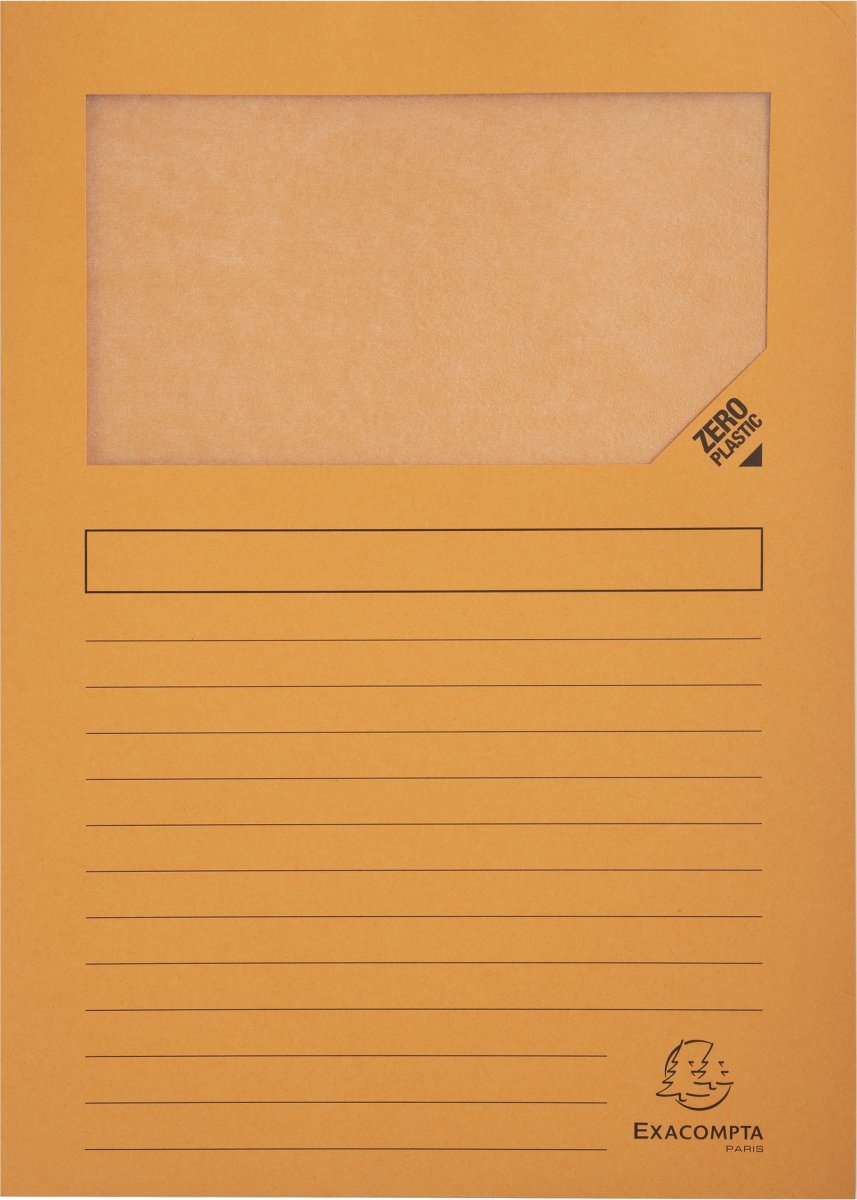 Exacompta Forever Fönstermapp, 100 st, orange