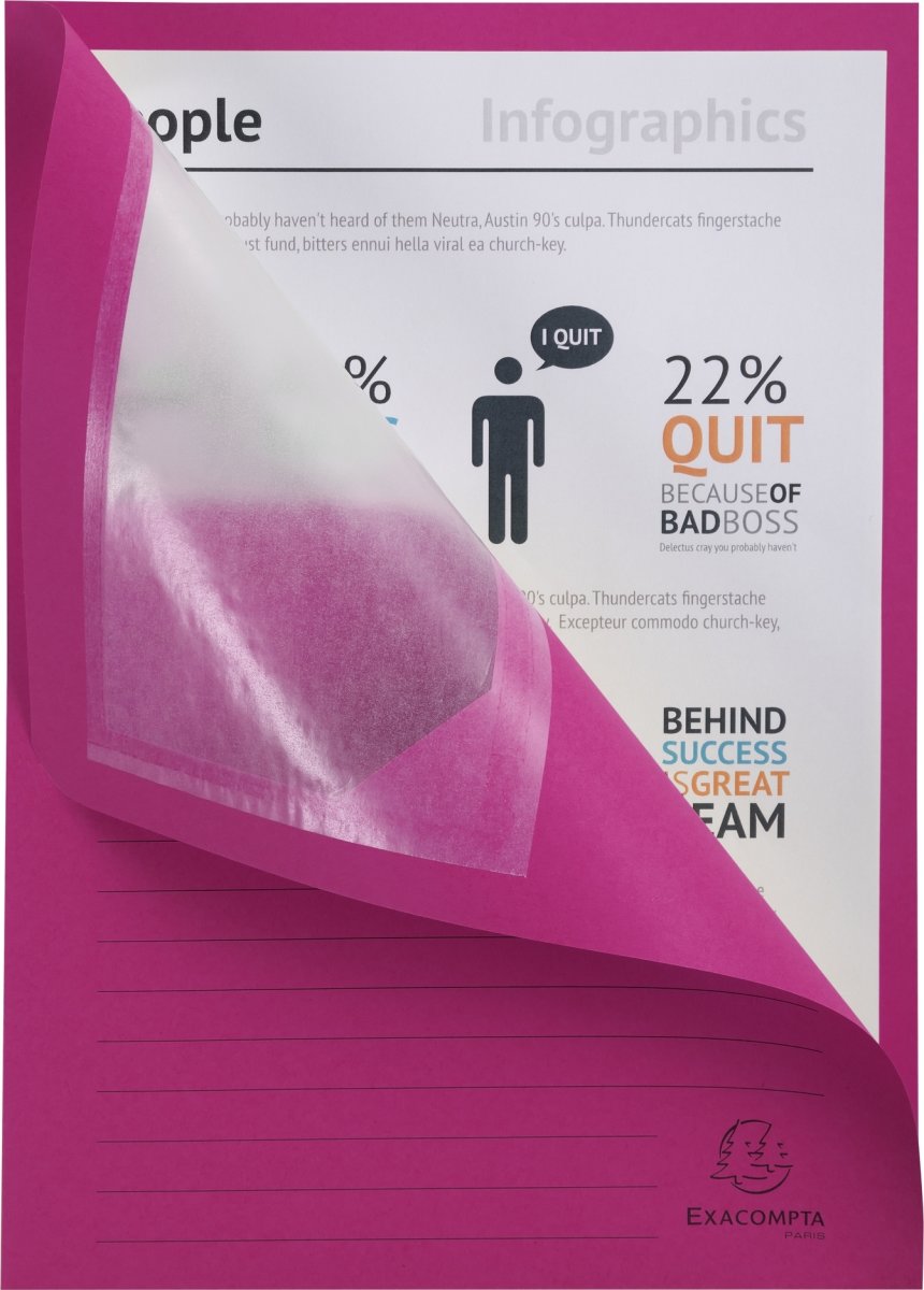 Exacompta Forever Fönstermapp, 100 st, fuchsia