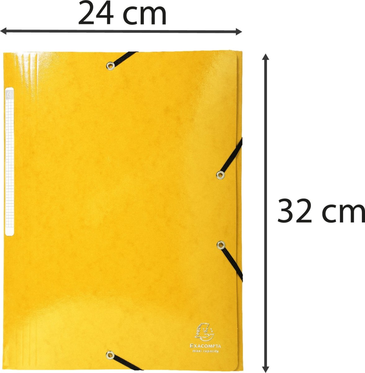 Exacompta Iderama Snoddmapp, 3 flikar, gul