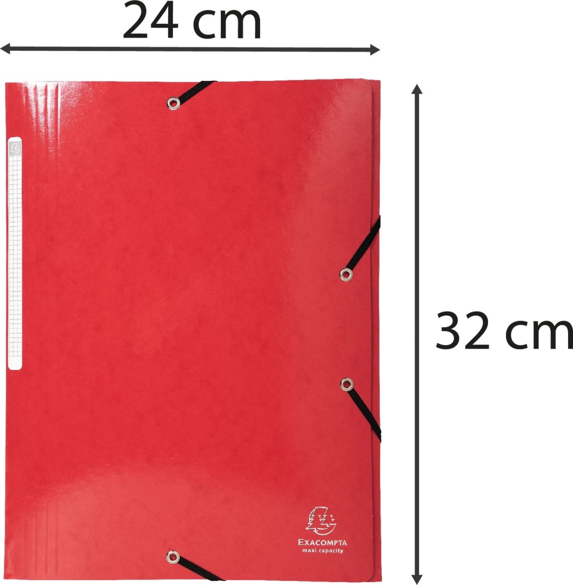 Exacompta Iderama Snoddmapp, 3 flikar, röd
