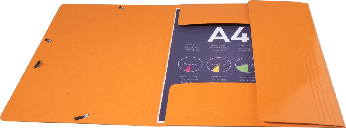 Exacompta Iderama Snoddmapp, 3 flikar, orange