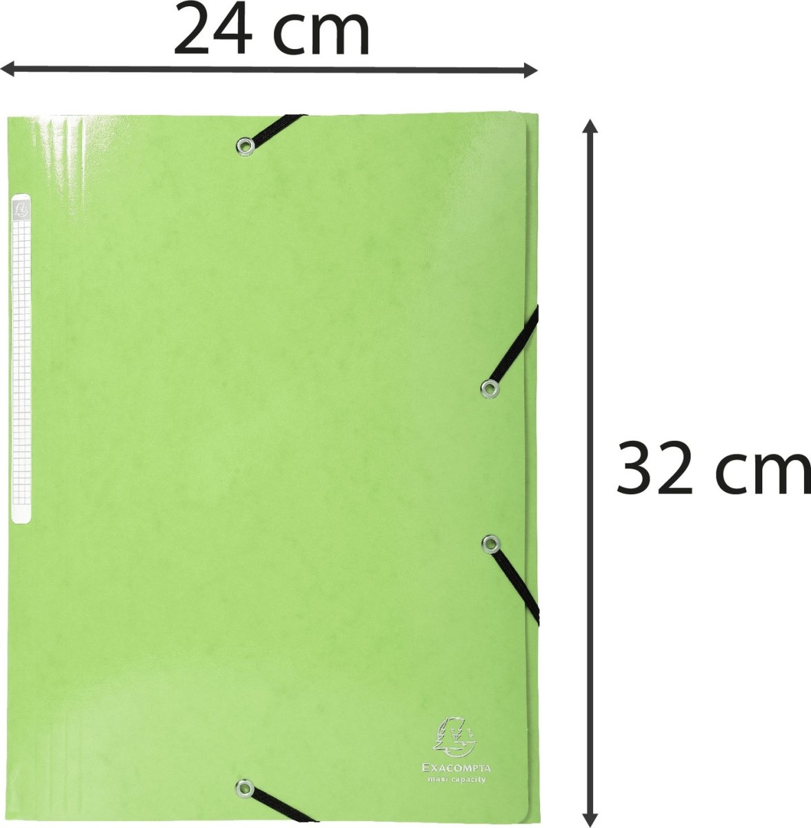 Exacompta Iderama Snoddmapp, 3 flikar, ljusgrön