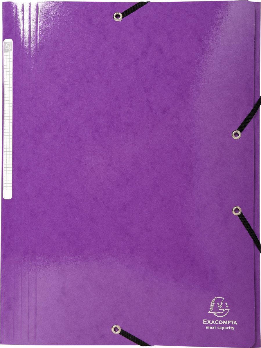 Exacompta Iderama Snoddmapp, 3 flikar, lila