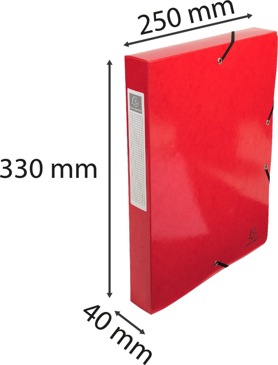 Exacompta Iderama arkivbox, 40 mm, röd
