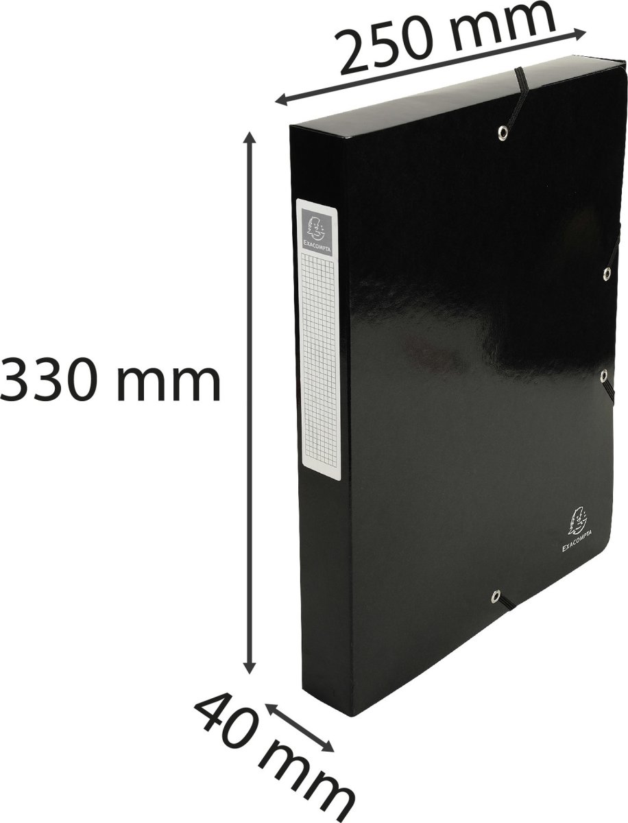 Exacompta Iderama arkivbox, 40 mm, svart