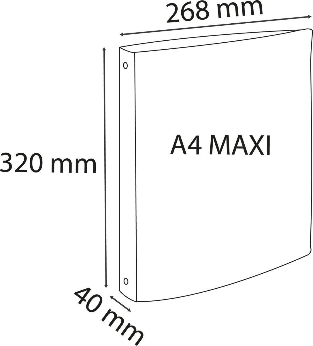 Exacompta Iderama Ringpärm, 40 mm, 4R, ass.