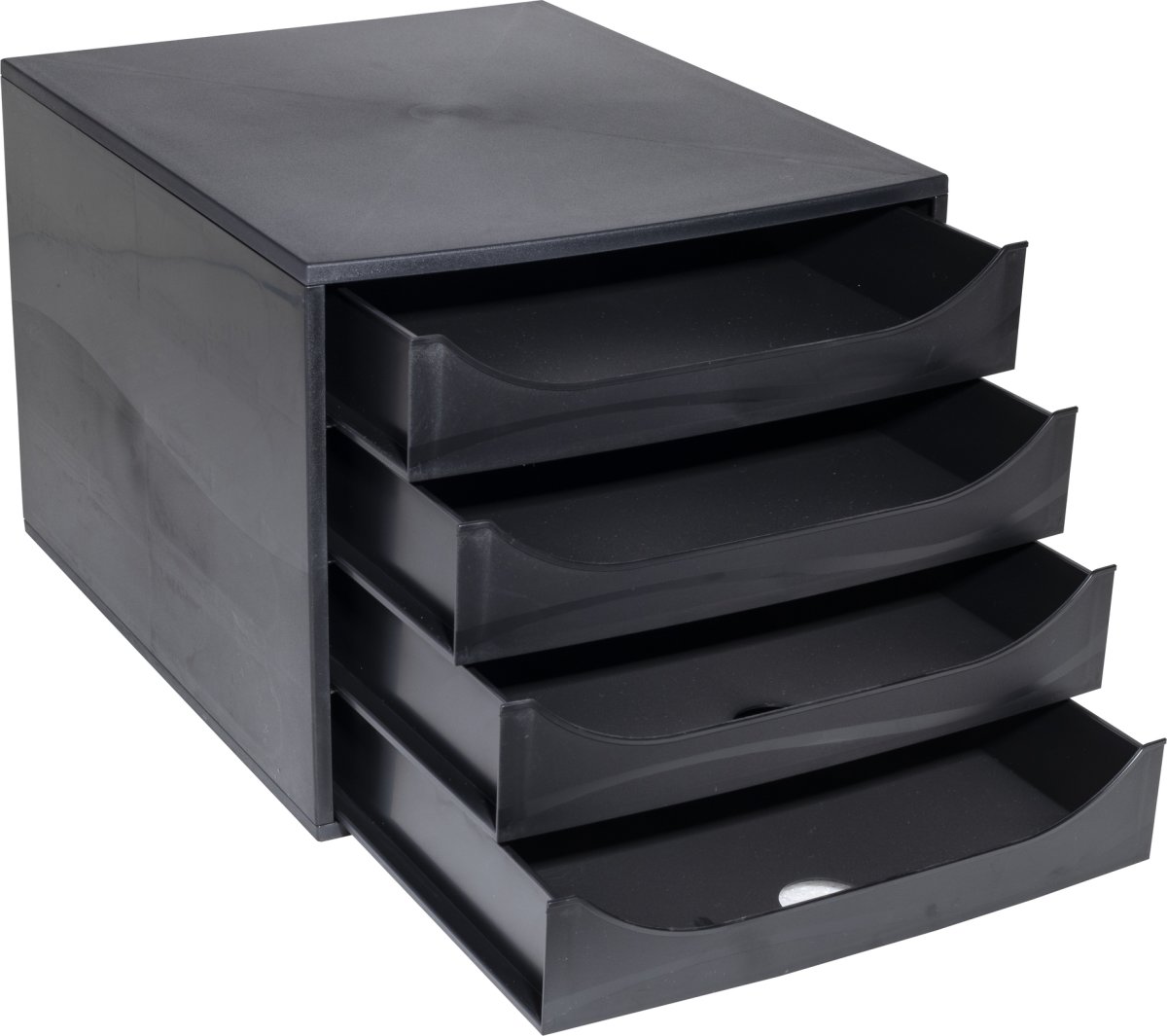 Exacompta Ecobox Skrivbordsbyrå, 4 st, svart/svart