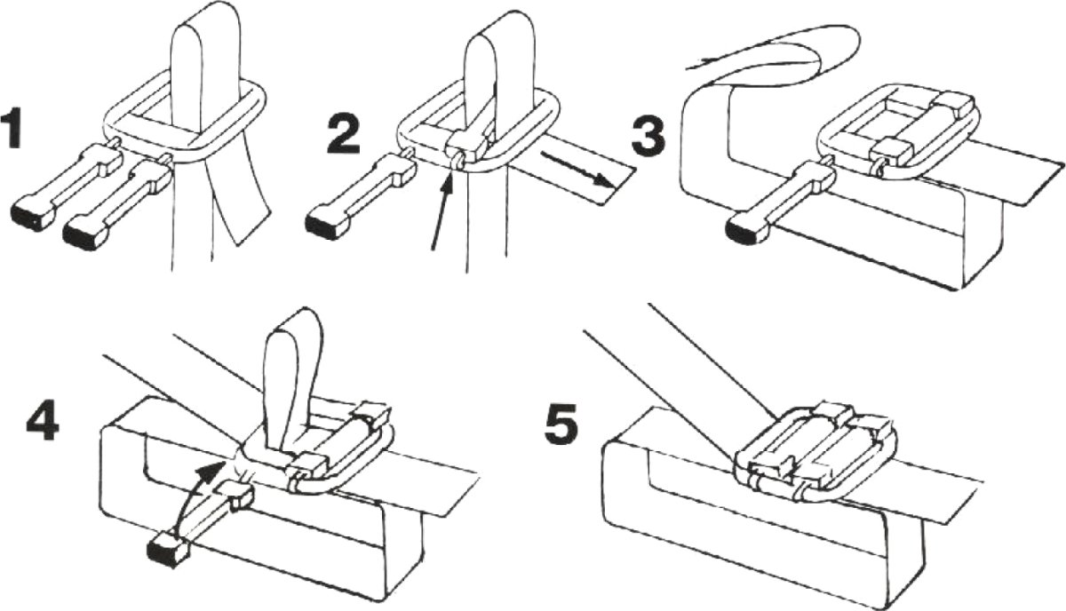 Plastspännen till 12 mm band, 1000 st.