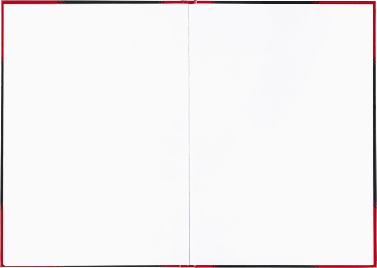 Bantex Kina Notes A4 Blank  Svart/röd