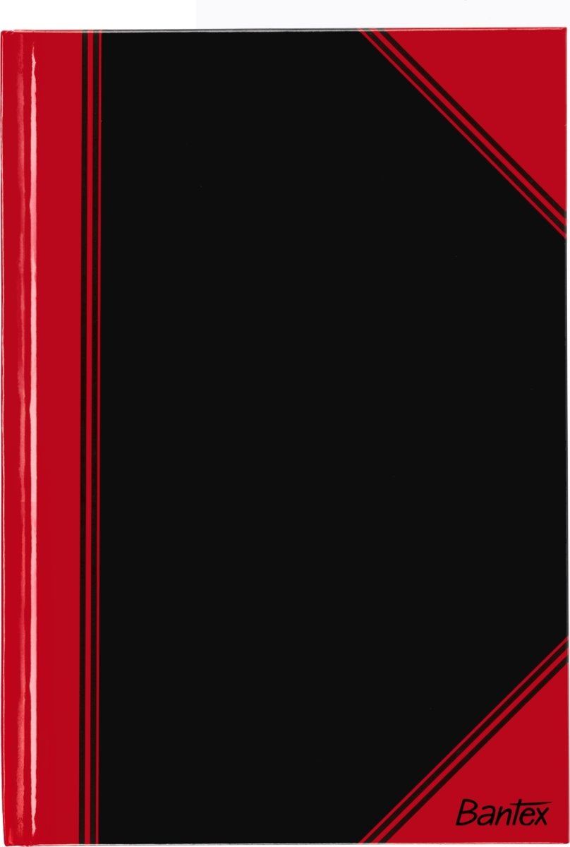 Bantex Kina Notes A5 Blank Svart/röd