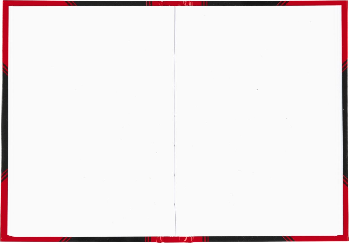 Bantex Kina Notes A6 Blanka Svart/röd