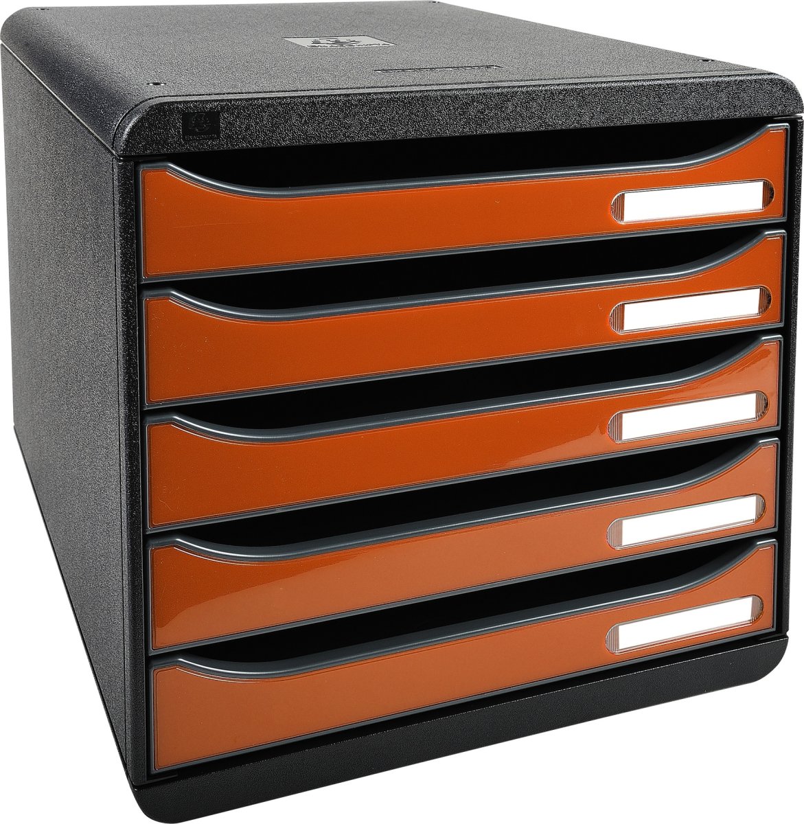 Exacompta Big-Box+ Skrivbordsbyrå, svart/orange
