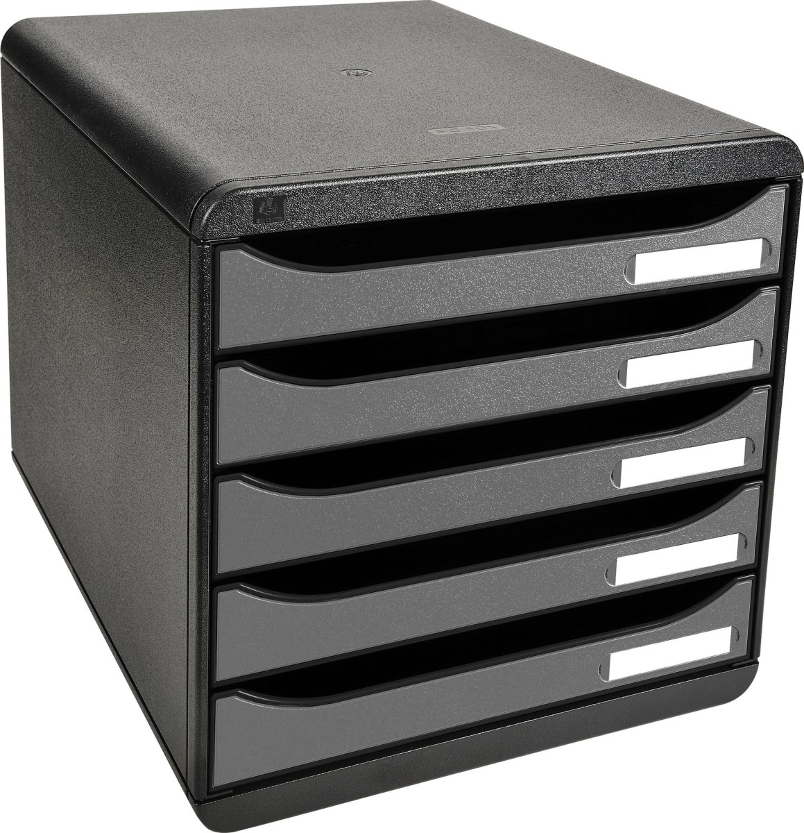 Exacompta Big-Box+ Skrivbordsbyrå, svart/silver