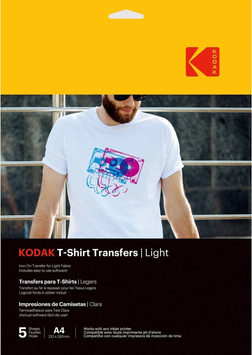 Kodak Transferpapper t. ljusa textilier, A4, 5st.